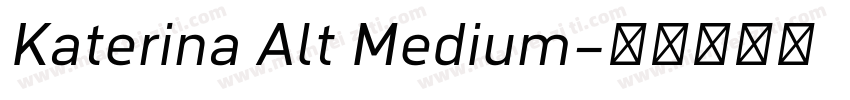 Katerina Alt Medium字体转换